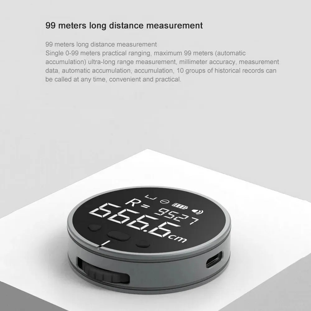 Distance Measuring Instrument Electronic Measuring Ruler Tape Measure High Definition Digital LCD High Precision Electronic Measuring Ruler Tool - Bellarte Enchanté Distance Measuring Instrument Electronic Measuring Ruler Tape Measure High Definition Digital LCD High Precision Electronic Measuring Ruler Tool